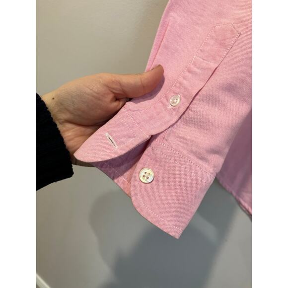 Vintage Ralph Lauren Oxford Button-Up Pink Shirt Women 6P 100% Cotton Preppy - Picture 6 of 7